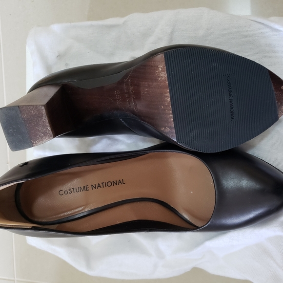CoSTUME NATIONAL Brown Block Heels - Size 5.5 - Picture 5 of 12